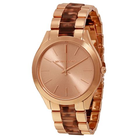 michael kors rose gold tortoise watch amazon|Michael Kors Women's MK4301 .